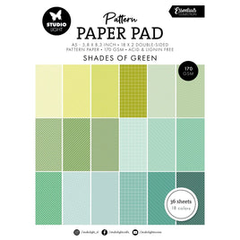 Studio Light • Essentials Pattern Paper Pad Shades Of Green