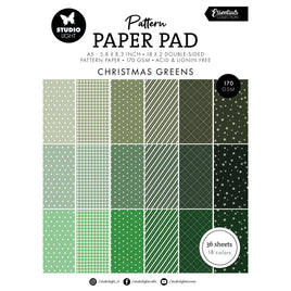 Studio Light • Essentials Pattern Paper Pad Christmas Greens