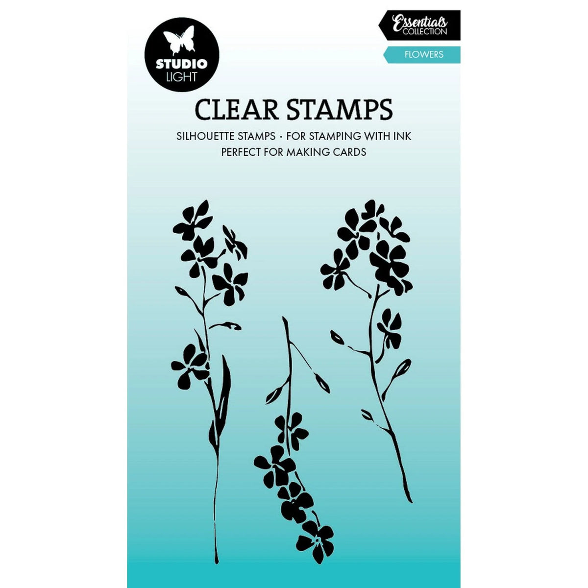 Studio Light • Essentials Clear Stamp Flowers| Craftzone Australia