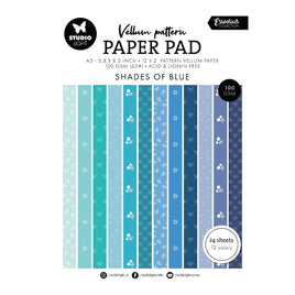 Studio Light • Essentials Vellum Paper Pad Spring Blue print - 24 sheets - A5