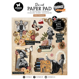 Studio Light - Grunge Collection Die-cut Paper Pad Paper Elements A5 size