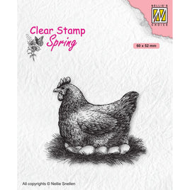 Nellie's Choice -  Clear stamps - Spring - Mother Hen