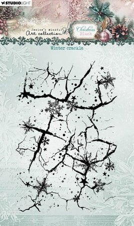 Studio Light - Jenine's Mindful Art - Christmas Blush Collection - Clear Stamp Winter Crackle (JMA-CB-STAMP885)
