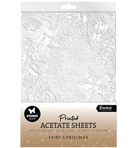 Studio Light - Christmas Essentials Fairies Christmas A5 Acetate Sheets (SL-ES-ACS18)