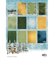 Studio Light - die-cuts - Christmas Forest A4 Background Paper Pad (SL-CF-DPP474)