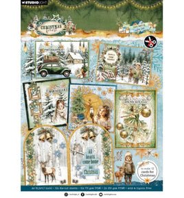 Studio Light - die-cuts - Christmas Forest A4 Card Making Pad (SL-CF-CMP40)