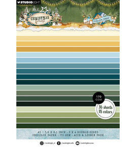 Studio Light - Christmas Forest - A5 Unicolor Paper Pad (SL-CF-UPP478)