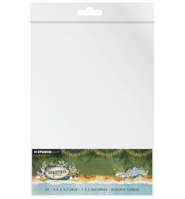 Studio Light - Christmas Forest - Acetate Sheets A5 Snow & Landscape (SL-CF-ACS22)