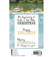 Studio Light - Christmas Forest - Clear Stamp Sentiments (SL-CF-STAMP954)
