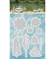Studio Light - Christmas Forest - Cutting Dies - Trees and Snow (SL-CF-CD1113) 10 pcs