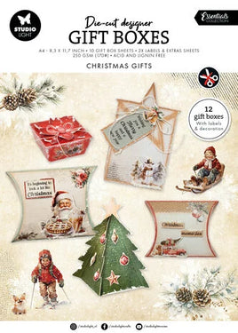 Studio Light - Essentials - Die-cut Designer Gift Boxes Christmas Gifts