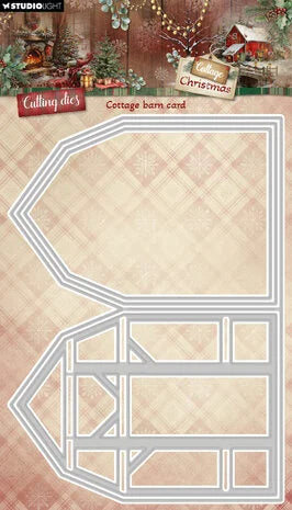 Studio Light - Cottage Christmas-Cutting Dies Cottage Barn Card (SL-CC-CD1114)