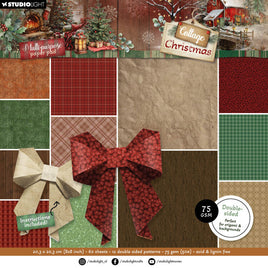 Studio Light - Cottage Christmas Multi Purpose Paper Pad - Origami & Backgrounds