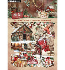 Studio Light - Cottage Christmas Transparent stickers Elements & Texts
