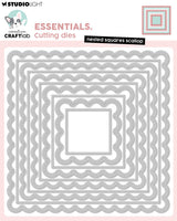 Creative Craft Lab - Cutting Die, Nested Squares Scallop Essentials