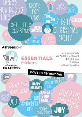 Studio Light - Creative Craftlab - Essentials - Sticker Pad - Days to Remember
