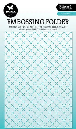 Studio Light • Essentials - Criss Cross Embossing Folder