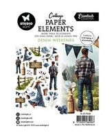 
              Studio Light - Essentials - Collage Paper Elements - Denim Weekends
            