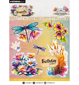 Studio Light - Dragonfly Dreams - A6 Die-Cut Paper Pad (HE-DD-DCPP404)