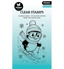 Studio Light  - Essentials - Clear Stamps - Skiing Penguin (SL-ES-STAMP897)