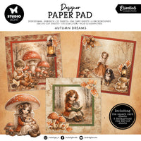 Studio Light - Essentials - Mixed Paper Pad - Autumn Dreams 203x203mm