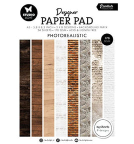 Studio Light -  Essentials  Photorealistic A5 Paper Pad (SL-ES-DPP331)