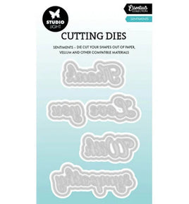 Studio Light  - Essentials -  Cutting Dies Set - Sentiment (SL-ES-CD1072)