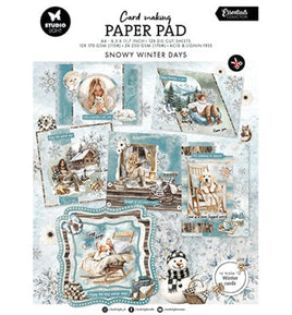 Studio Light - Essentials -  Snowy Winter Days A4 Card Making Pad (SL-ES-CMP23)