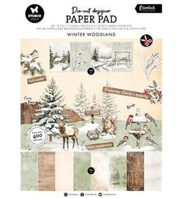 Studio Light - Essentials - Winter Woodland A4 Die-Cut Paper Pad (SL-ES-DCPP387)