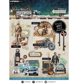 Studio Light - Gearhead's Workshop  A5 Die-Cut Paper Pad (SL-GW-DCPP469)