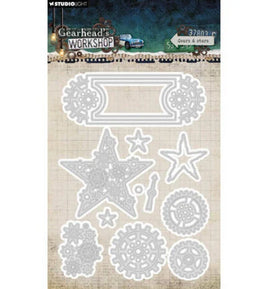 Studio Light - Gearhead's Workshop Cutting Jig Gears & Stars (SL-GW-CD1106) 13 pcs
