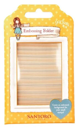 Santoro Gorjuss - Collectable - Stripes Essentials Embossing Folder