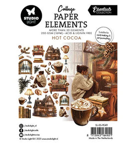 Studio Light - Essentials - Collage Paper Elements - Hot Cocoa