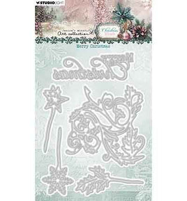 Studio Light - Jenine's Mindful Art - Christmas Blush Collection -Merry Christmas Die Set