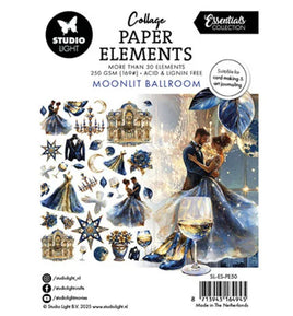 Studio Light - Essentials - Collage Paper Elements - Moonlit Ballroom