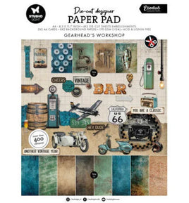 Studio Light - Essentials Gearhead Workshop A4 Die-Cut Paper Pad (SL-ES-DCPP436)