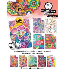 ABM - Art by Marlene - Funky Florals A4 Collage Paper Pad (ABM-25-DPP396)