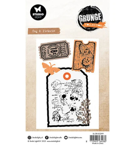 Studio Light - Grunge - Grunge Stamp & Die Tag & Tickets (SL-GR-SCD99 ...