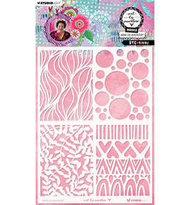 ABM - Art by Marlene - PRE-ORDER Masking Stencil ATC-Tinies (ABM-26-MASK387)