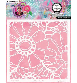 Art By Marlene - PRE ORDER - April Collection - Masking Stencil Floral Close-Up (ABM-26-MASK395)
