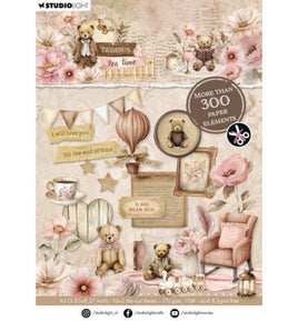 Studio Light - Teddy's Tea Time - A5 Die-Cut Paper Pad (SL-TTT-DCPP421)