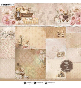 Studio Light - Teddy's Tea Time - Design Paper Pad (SL-TTT-DPP422)