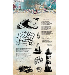 Studio Light • Tide of Hope - Stamp - Maritime backgrounds