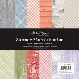 Paper Rose - Summer Picnic Basics 6x6 Paper Collection 29901
