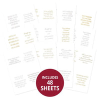 Hunkydory - Perfect Verses Foiled Paper Pad - Christmas
