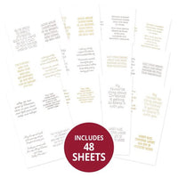 Hunkydory - Perfect Verses Foiled Paper Pad - Christmas