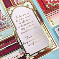 Hunkydory - Perfect Verses Foiled Paper Pad - Christmas