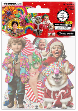 ABM - Art by Marlene Paper elements X-mas party - ABM 25 collection no. 44
