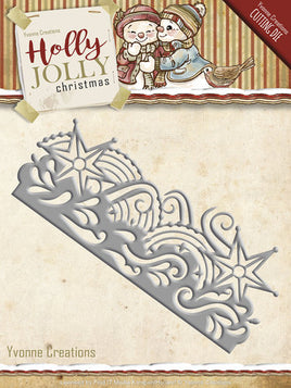 Yvonne Creations - Holly Jolly Snowflake Border - LAST CHANCE HEAVILY REDUCED
