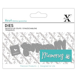Xcut Mini Die - Mini Sentiment Die (2pcs) - Memories